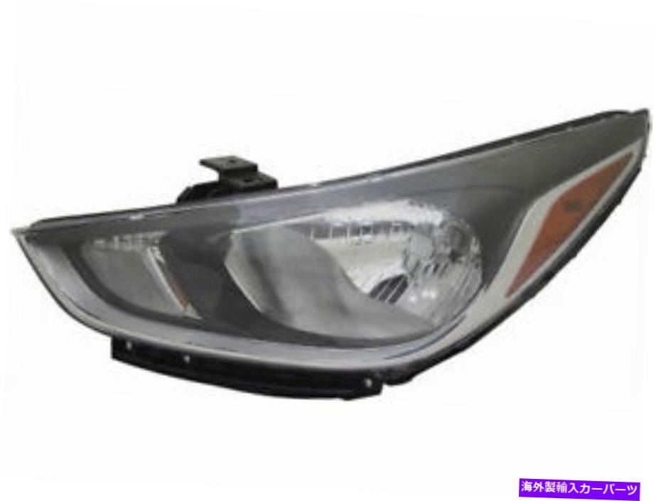 USヘッドライト 2018-2020 Hyundai Accent 2019 W435VZの左 - ドライバ側のヘッドライトアセンブリ Left - Driver Side Headlight Assembly For 2018-2020 Hyundai Accent 2019 W435VZ【並行輸入品】