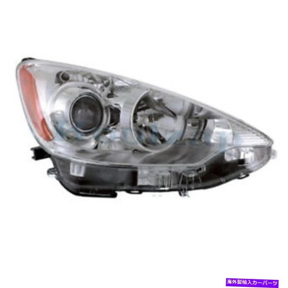 USヘッドライト 12-14 PRIUS CフロントヘッドライトヘッドランプハロゲンヘッドW /電球右側 CAPA For 12-14 Prius C Front Headlight Headlamp Halogen Head w/Bulb Right Side【並行輸入品】