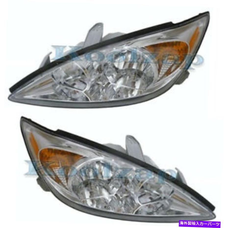 USヘッドライト 02-04 Camry Le XLEヘッドライトヘッドランプヘッドライトランプ左右セットペア For 02-04 Camry LE XLE Headlight Headlamp Head Light Lamp Left & Right Set PAIR【並行輸入品】