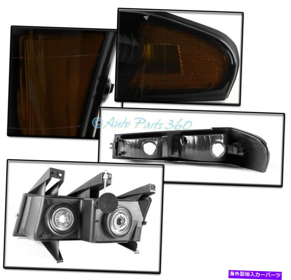 USヘッドライト 04-12シボレーコロラドキャニオンブラック/スモークヘッドライトランプW /ブルーLED DRL + 6K HID FOR 04-12 CHEVY COLORADO CANYON BLACK/SMOKE HEADLIGHT LAMP W/BLUE LED DRL+6K HID【並行輸入品】