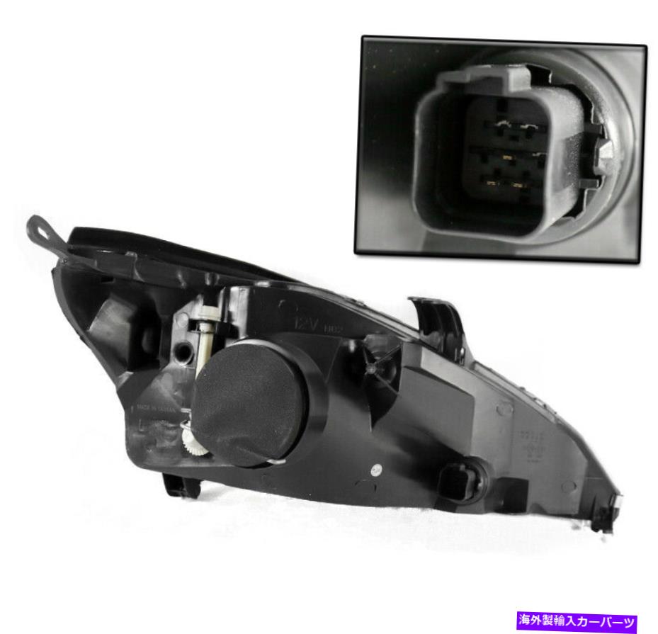 USヘッドライト 2000-2004フォーカスフォーカスブラック交換ヘッドライト+バンパーブルーLED DRL W / HID FOR 2000-2004 FORD FOCUS BLACK REPLACEMENT HEADLIGHTS +BUMPER BLUE LED DRL W/HID【並行輸入品】
