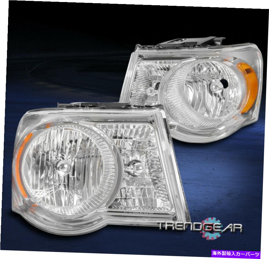 USヘッドライト 07 08 09 Chrysler AspenファクトリースタイルヘッドライトヘッドランプランプクロームLH + RH For 07 08 09 Chrysler Aspen Factory Style Headlights Headlamps Lamp Chrome LH+RH【並行輸入品】