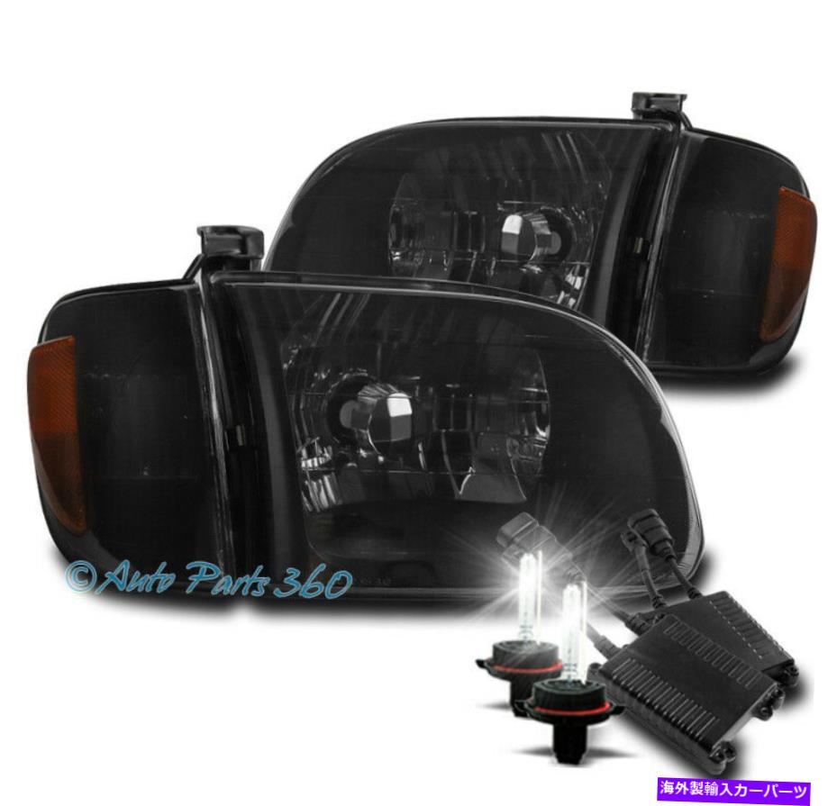 USヘッドライト 00-04 TOYOTA TUNDRAレギュラー/アクセスヘッドライトランプブラック/スモーク+ 50W 8000K HID FOR 00-04 TOYOTA TUNDRA REGULAR/ACCESS HEADLIGHT LAMP BLACK/SMOKE +50W 8000K HID【並行輸入品】