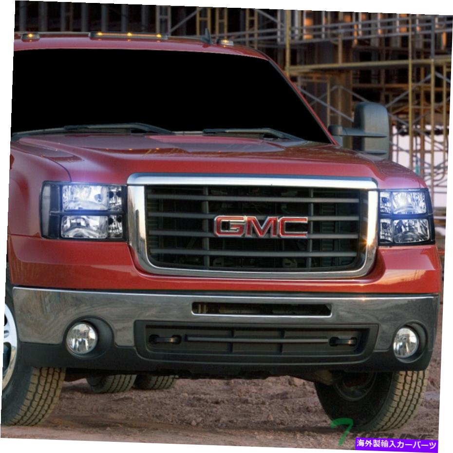 USヘッドライト 2007-2014 GMC Sierra 8000K HIDキセノンBLKヘッドライトシグナルランプNB Topline For 2007-2014 GMC Sierra 8000k HID Xenon Blk Headlights Signal Lamps nb【並行輸入品】