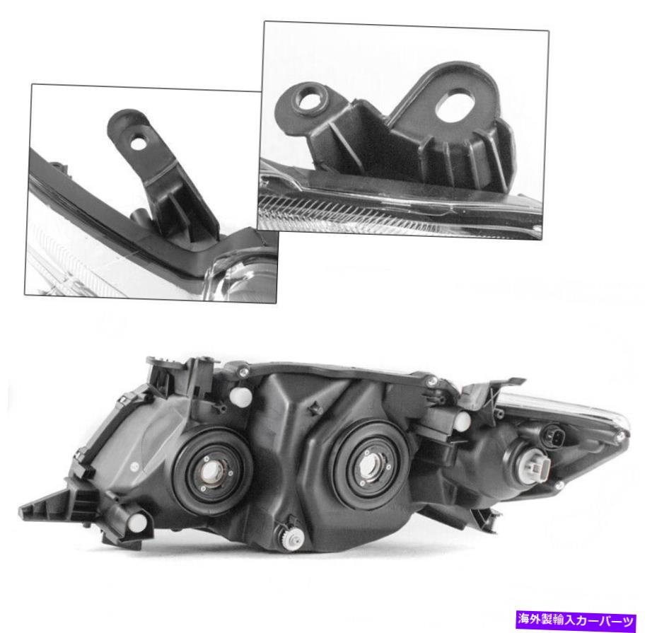 USヘッドライト 09-10トヨタカローラCE LE S XLEクロムヘッドライトW / BLUE LED DRL信号+ HID For 09-10 Toyota Corolla CE LE S XLE Chrome Headlights w/Blue LED DRL Signal+HID【並行輸入品】