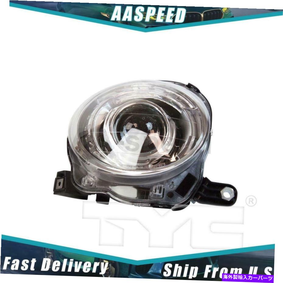 USヘッドライト 1倍のヘッドライトアセンブリ2012-2018 Fiat 500の右TYC 1X Headlight Assembly Right TYC For 2012-2018 Fiat 500【並行輸入品】