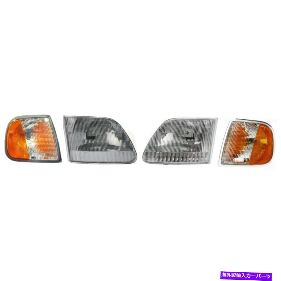 USヘッドライト 97-2002フォードのための自動ライトキット左右のキット Auto Light Kit For 97-2002 Ford Expedition Left and Right Kit【並行輸入品】