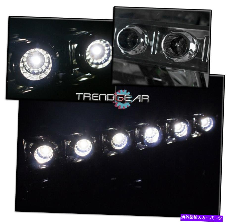 USヘッドライト 1999-2004フォードF250 F350 F350 SUPERDUTY LEDスモークヘッドライトランプW /バンパーDRLキット FOR 1999-2004 FORD F250 F350 SUPERDUTY LED SMOKE HEADLIGHT LAMP W/BUMPER DRL KIT【並行輸入品】