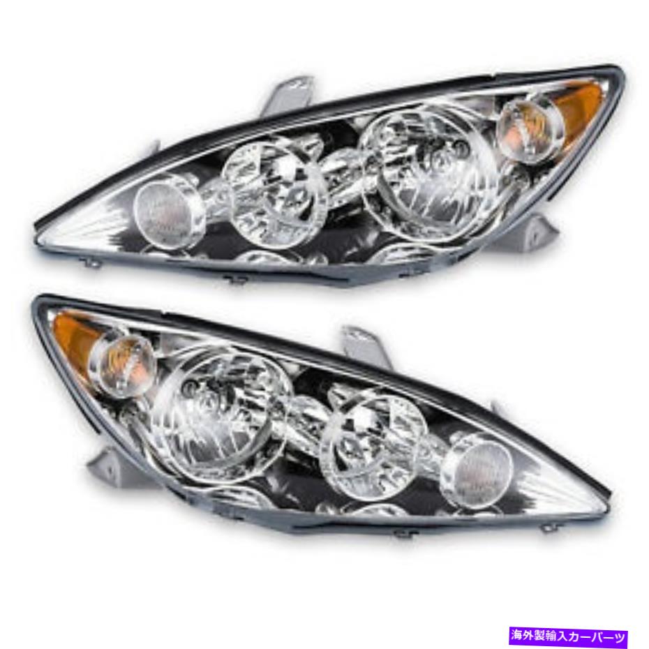 USヘッドライト 2フィットの新しいセットトヨタカムリ2005-06 LH＆RHサイドヘッドランプASSY CHR LE / XLE USA New Set of 2 Fits TOYOTA CAMRY 2005-06 LH & RH Side Headlamp ASSY CHR LE/XLE USA【並行輸入品】