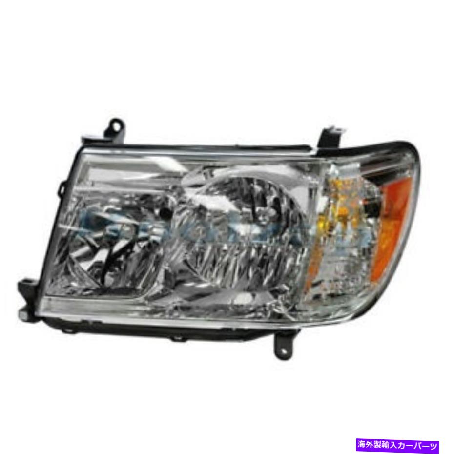 USヘッドライト 05-07ランドクルーザーヘッドライトヘッドランプフロントヘッドライトランプ左ドライバードット For 05-07 Land Cruiser Headlight Headlamp Front Head Light Lamp Left Driver DOT【並行輸入品】