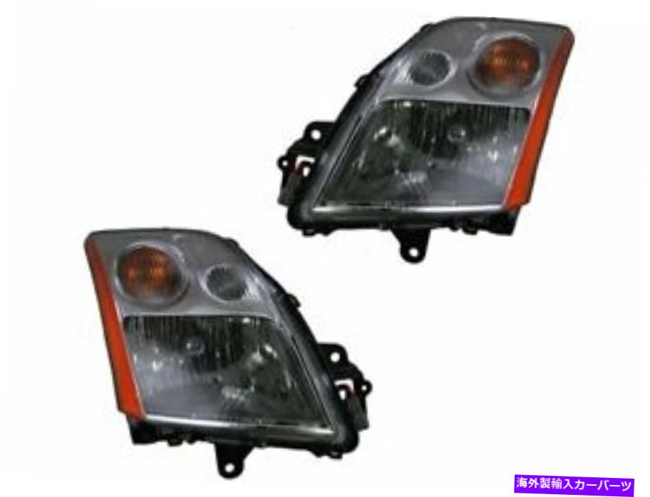 USヘッドライト Headlightアセンブリ2007-2009日産セントラ2.0L 4 CYSAN 2008 D335QK Headlight Assembly Set For 2007-2009 Nissan Sentra 2.0L 4 Cyl 2008 D335QK【並行輸入品】