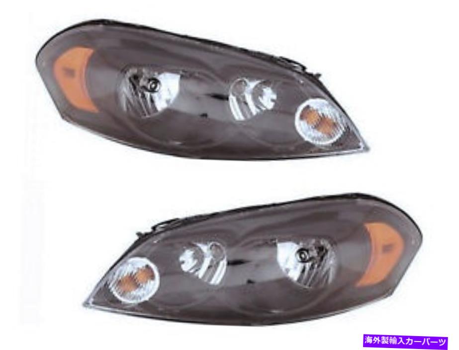 USヘッドライト Headlight 06-16 Impala 06-07 Monte Carlo Black Pays Passenger RHドライバLH For Headlight 06-16 Impala 06-07 Monte Carlo Black Pair Passenger RH Driver LH【並行輸入品】 46,814円