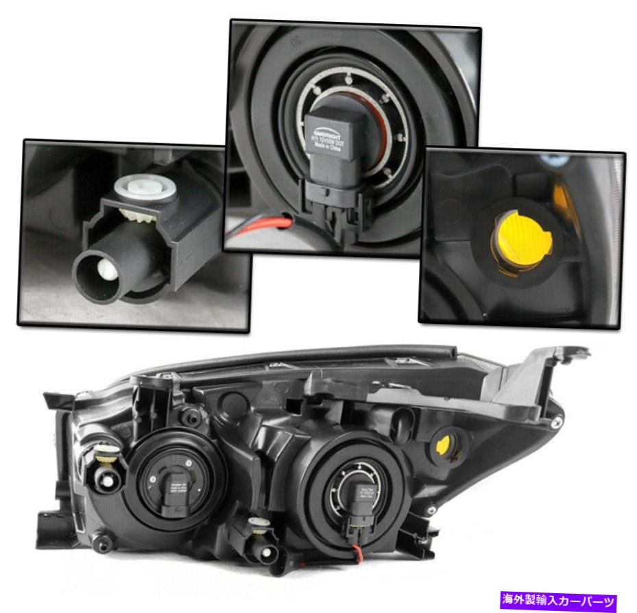 USヘッドライト 2009-2012 TOYOTA RAV4 SUVプロジェクターブラックセットヘッドライトW / LED DRLランプキット FOR 2009-2012 TOYOTA RAV4 SUV PROJECTOR BLACK SET HEADLIGHTS W/LED DRL LAMP KIT【並行輸入品】