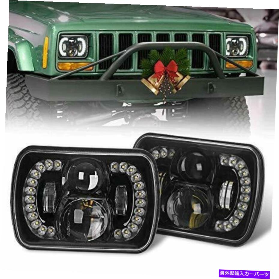 USヘッドライト COONEONE [DOT 120W CREE] 5×7 7×6 LEDヘッドライト2020最新の高い低ビーム COWONE [DOT 120W Cree] 5x7 7x6 Led Headlights 2020 Newest High Low Beam【並行輸入品】
