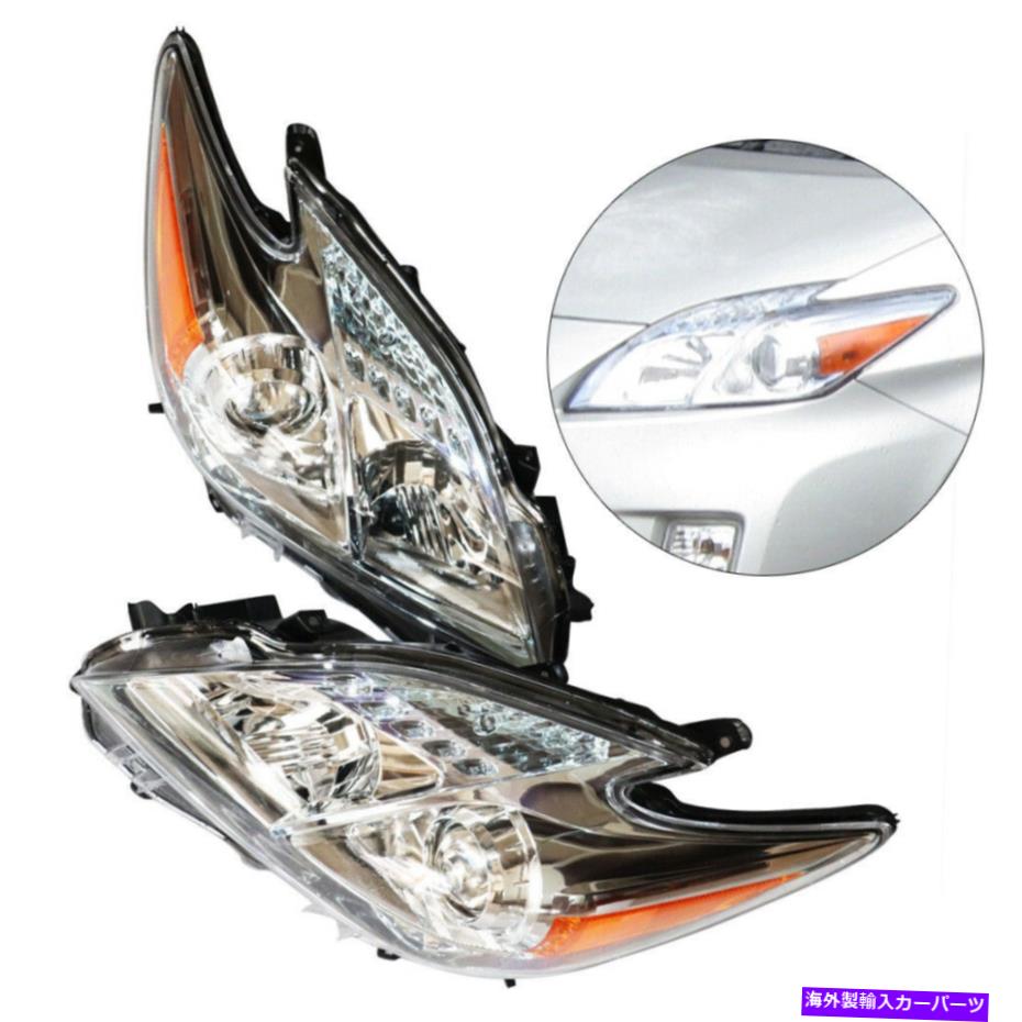 USヘッドライト ペアハロゲンヘッドライトヘッドランプセットドライバー＆旅客サイド10-11トヨタプリウス Pair Halogen Headlight Headlamp Set Driver&Passenger Side For 10-11 Toyota Prius【並行輸入品】