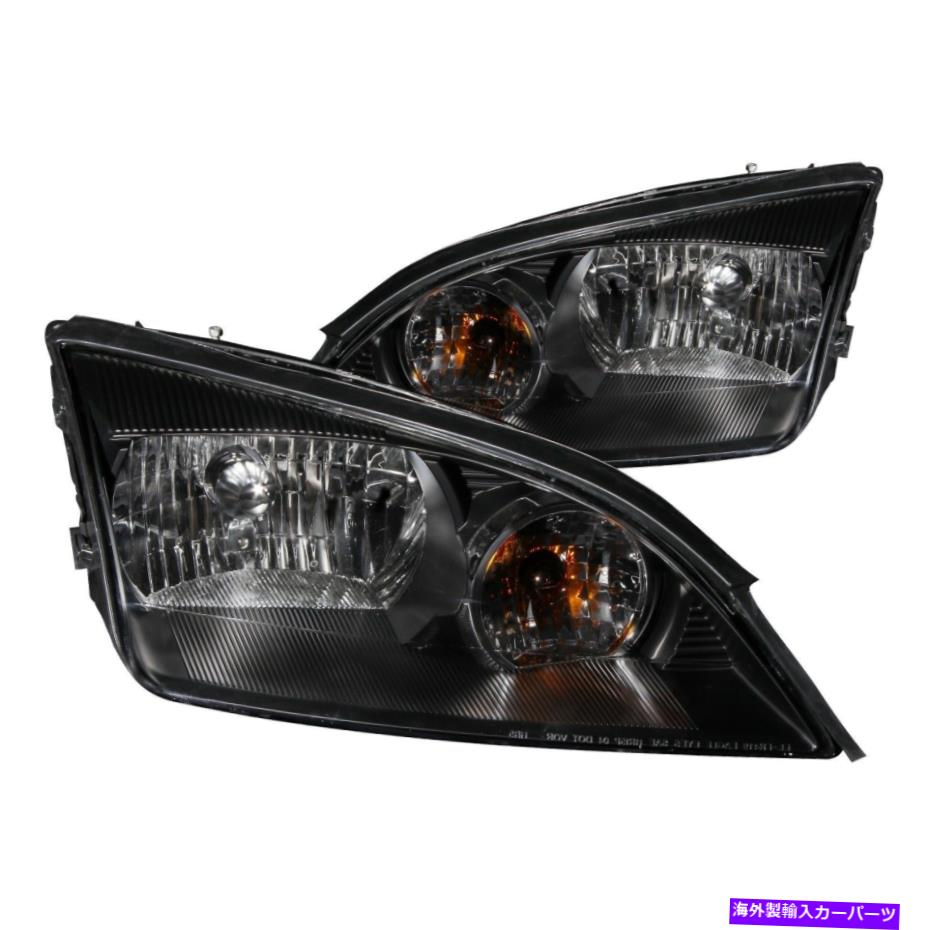 USヘッドライト Anzo 121229黒クリアレンズハロゲンクリスタルヘッドライト05-07フォーカスZX4 4DR Anzo 121229 Black Clear Lens Halogen Crystal Headlights for 05-07 Focus ZX4 4DR【並行輸入品】 46,814円