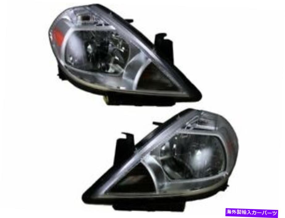 USヘッドライト HACHATCHBACK KF49X1の逆07~12日産のヘッドライトアセンブリ Headlight Assembly Set For 07-12 Nissan Versa Hatchback KF49X1【並行輸入品】