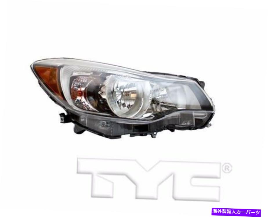 USヘッドライト Subaru Imperza Black 2015-2016モデルのためのTYC NSF右側ハロゲンヘッドライト TYC NSF Right Side Halogen Headlight For Subaru Impreza Black 2015-2016 Models【並行輸入品】
