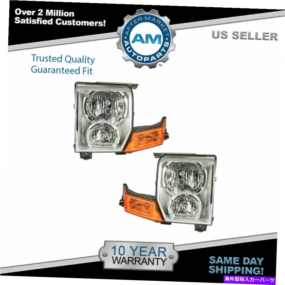 USヘッドライト ヘッドライトヘッドランプ左右ペアセット06-10 Jeep Commander Headlights Headlamps Left & Right Pair Set NEW for 06-10 Jeep Commander【並行輸入品】