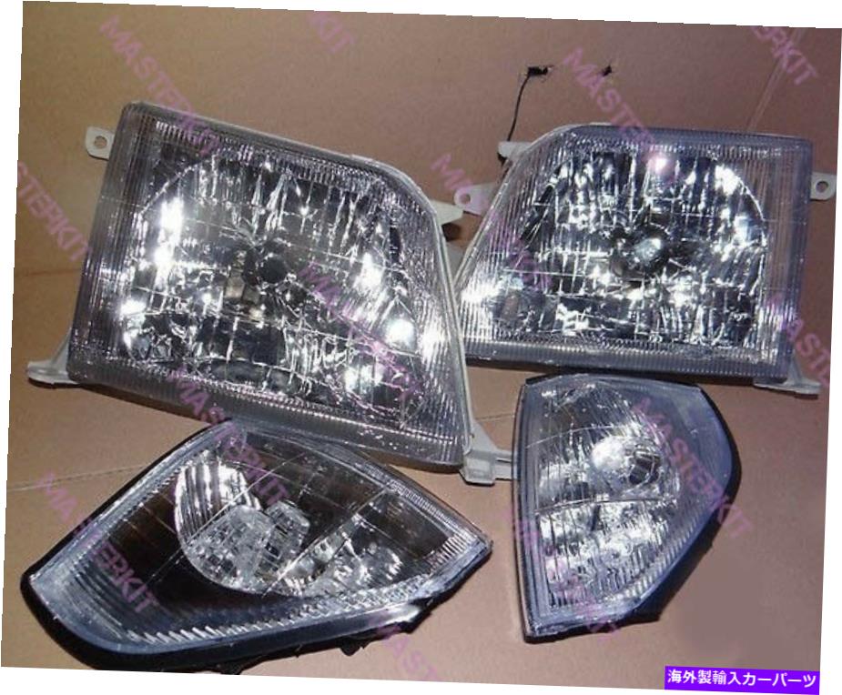 USヘッドライト Toyota Land Cruiser Prado LC 90セットLH + RH 96-02のヘッドライトヘッドランプフィット Headlights Head lamp Fit For Toyota LAND CRUISER PRADO LC 90 Set LH + RH 96-02【並行輸入品】