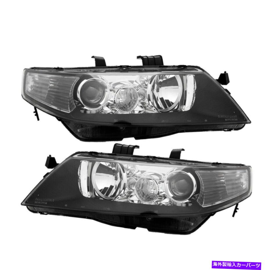 USヘッドライト 04-08 Acura TSXプロジェクターHDヘッドライトアセンブリの交換左右 For 04-08 Acura TSX Projector HD Headlights Assembly Replacement Left/Right【並行輸入品】