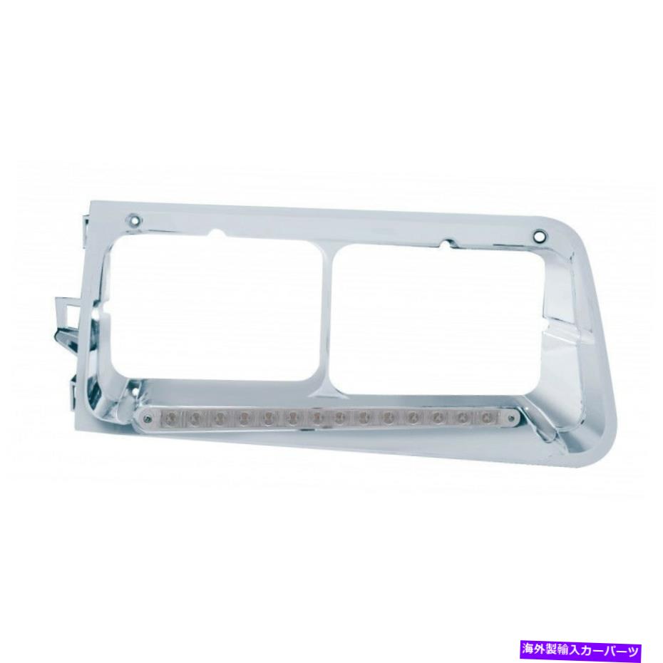 USヘッドライト FreightLiner FLDヘッドライトBezel Set14 LED（左右） Freightliner FLD Headlight Bezel Set14 LED (Left & Right)【並行輸入品】