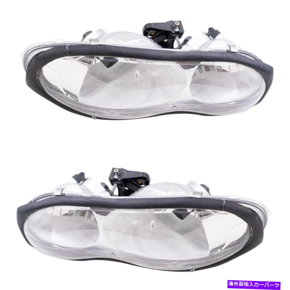 USヘッドライト ヘッドライトセットフィット1998-2002シボレーカマロペアハロゲンヘッドランプW /ハウジング Headlights Set fits 1998-2002 Chevrolet Camaro Pair Halogen Headlamps w/ Housing【並行輸入品】