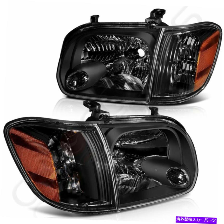 USヘッドライト FITS 2005-2006 TOYOTA TUNDRA 05-07 Sequoiaヘッドライトアセンブリの組み立てヘッドランプ Fits 2005-2006 Toyota Tundra 05-07 Sequoia Headlights Assembly Replace Headlamps【並行輸入品】
