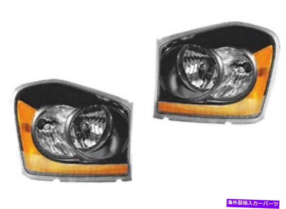 USヘッドライト 2004-2005 Dodge Durango New Euro黒パフォーマンスヘッドライトアセンブリペア 2004-2005 Dodge Durango New Euro Black Performance Headlight Assembly Pair【並行輸入品】 46,814円