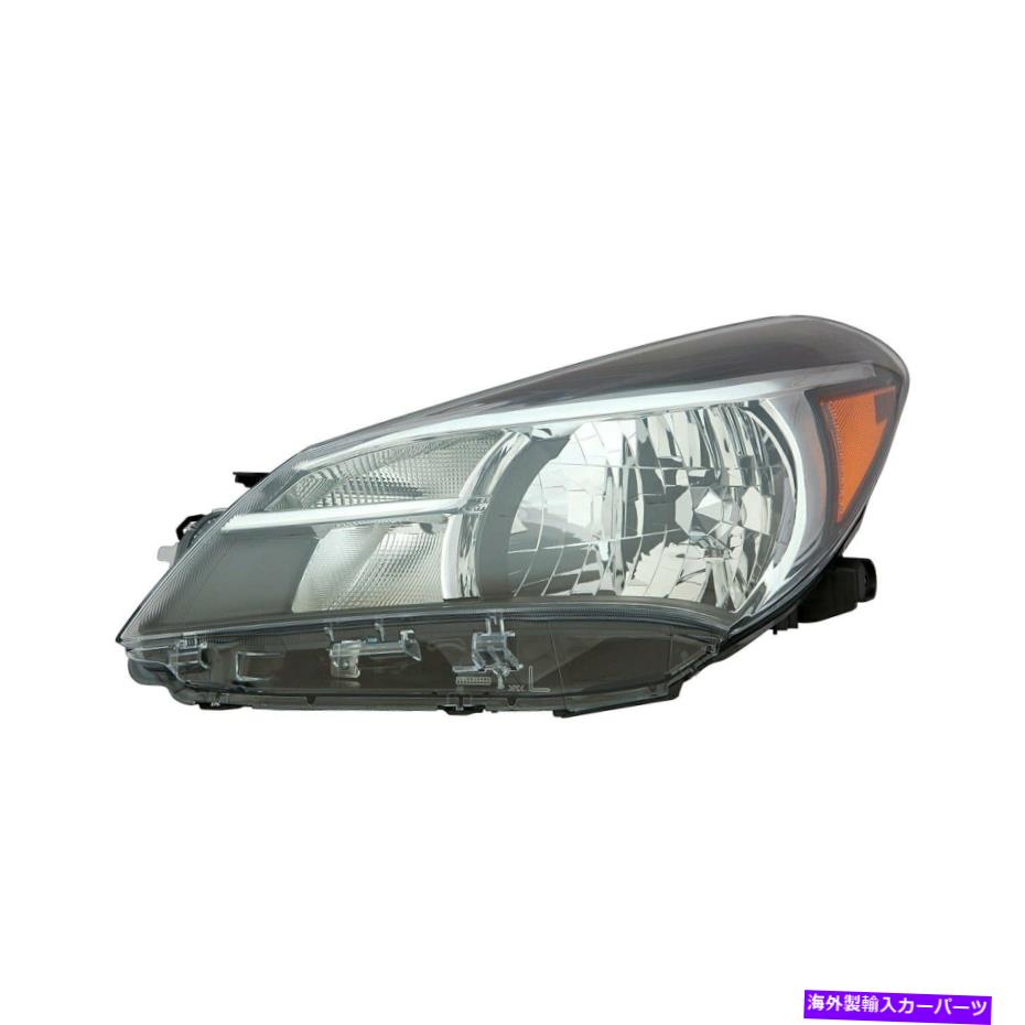 USヘッドライト TOYOTA YARIS 2015-2017の場合、TO2502226Cドライバ側の交換ヘッドライト For Toyota Yaris 2015-2017 Replace TO2502226C Driver Side Replacement Headlight【並行輸入品】