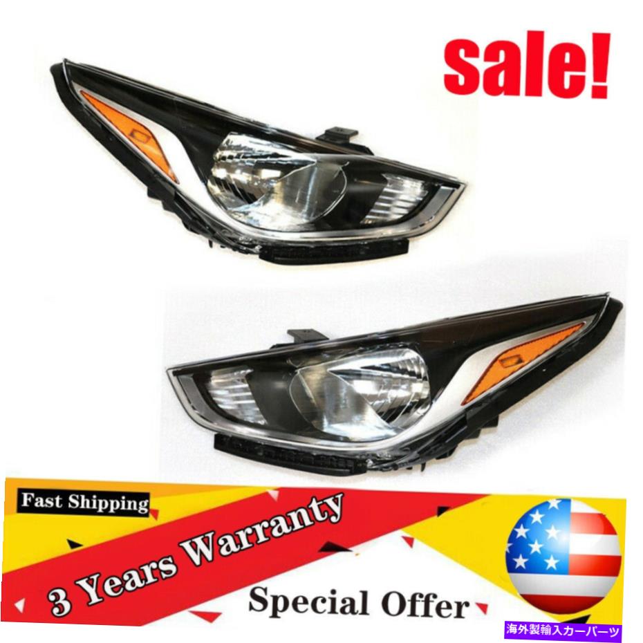 USヘッドライト 28-20 Hyundaiアクセントクロームハウジングヘッドランプペアのヘッドライトアセンブリ Headlight Assembly for 28-20 Hyundai Accent Chrome Housing Headlamps Pair【並行輸入品】