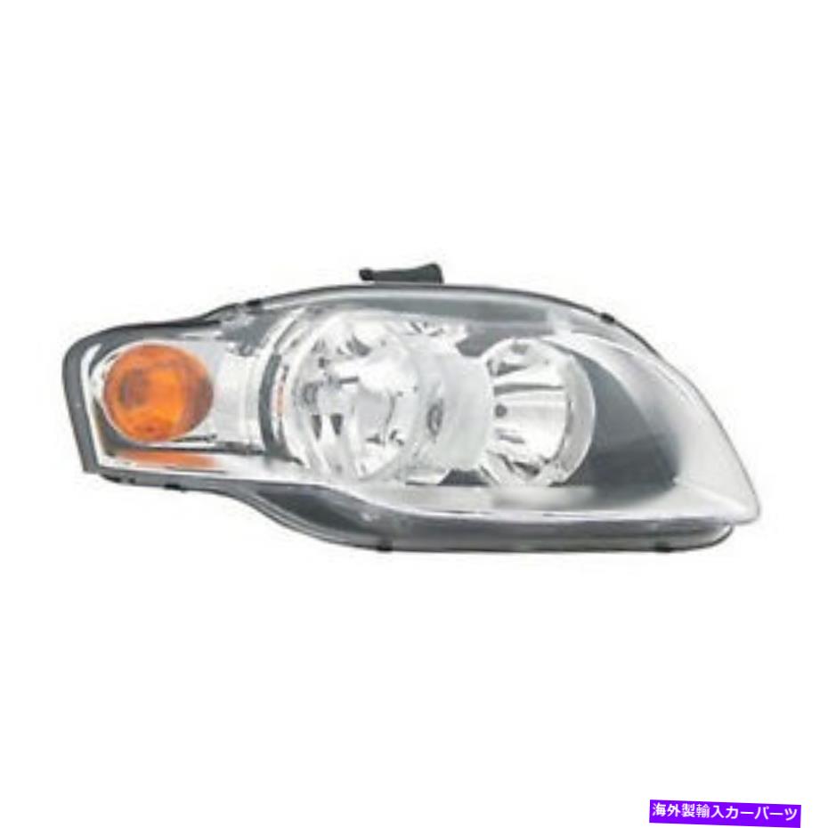 USヘッドライト ヘッドライトハロゲンカーパ右乗客2005-2009アウディA-4 / S-4 Headlight Halogen CAPA Right Passenger Fits 2005-2009 Audi A-4/S-4【並行輸入品】