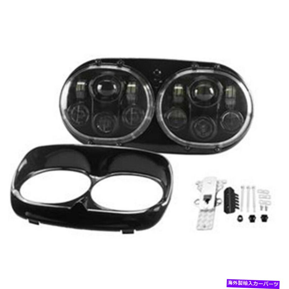 USヘッドライト ロードグライドヘッドランプのためのハイローロービームのオートバイプロジェクターデュアルLEDヘッドライト Motorcycle Projector Dual LED Headlight Hi-low Beam for Road Glide Headlamp【並行輸入品】
