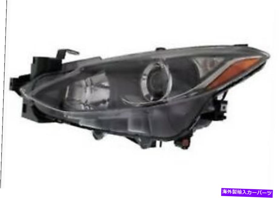 USヘッドライト MA2502144のヘッドライト14-16マツダ3セダン/ハッチDRL LHハロゲンタイプ Headlight For MA2502144 14-16 Mazda 3 Sedan/Hatch DRL LH Halogen Type【並行輸入品】