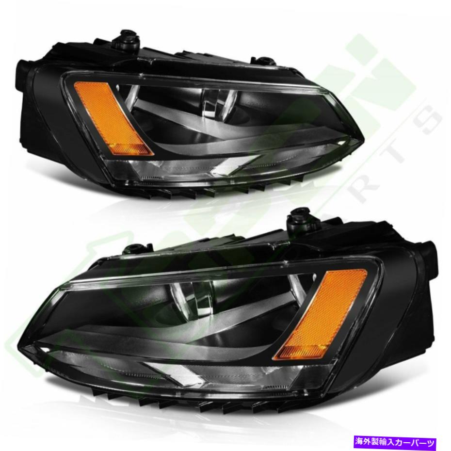 USヘッドライト プロジェクタヘッドライトは2011-2018フォルクスワーゲンジェット交換前面を収めます Projector Headlights Fits 2011-2018 Volkswagen Jetta Replacement Front Sides【並行輸入品】