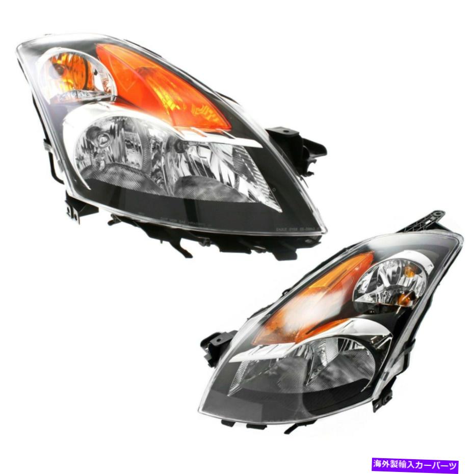 USヘッドライト 2007年から2009年のヘッドライトセット日産Altima Sedanドライバー＆旅客サイドW /電球 Headlight Set For 2007-2009 Nissan Altima Sedan Driver & Passenger Side w/ bulb【並行輸入品】