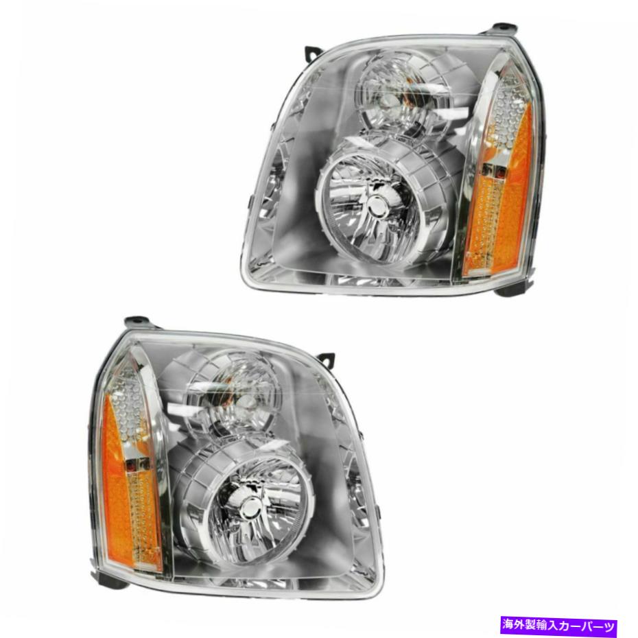 USヘッドライト ヘッドライトヘッドランプ左右ランプペア07~13 GMC Yukon Denali Headlights Headlamps Left & Right Lamp Pair Set of 2 for 07-13 GMC Yukon Denali【並行輸入品】