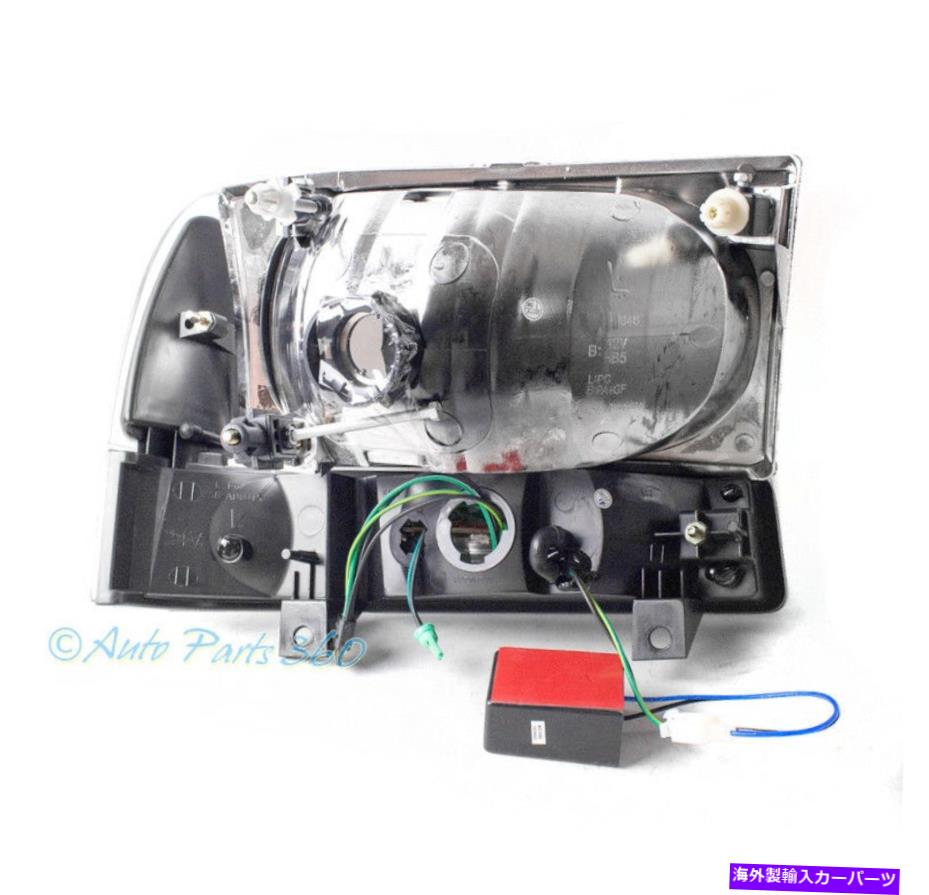 USヘッドライト 99-04 F250 F350スーパーデューティ/ 00 +エクスカーションブラックヘッドライトW / LEDバンパーランプ FOR 99-04 F250 F350 SUPER DUTY/00+ EXCURSION BLACK HEADLIGHTS W/LED BUMPER LAMP【並行輸入品】