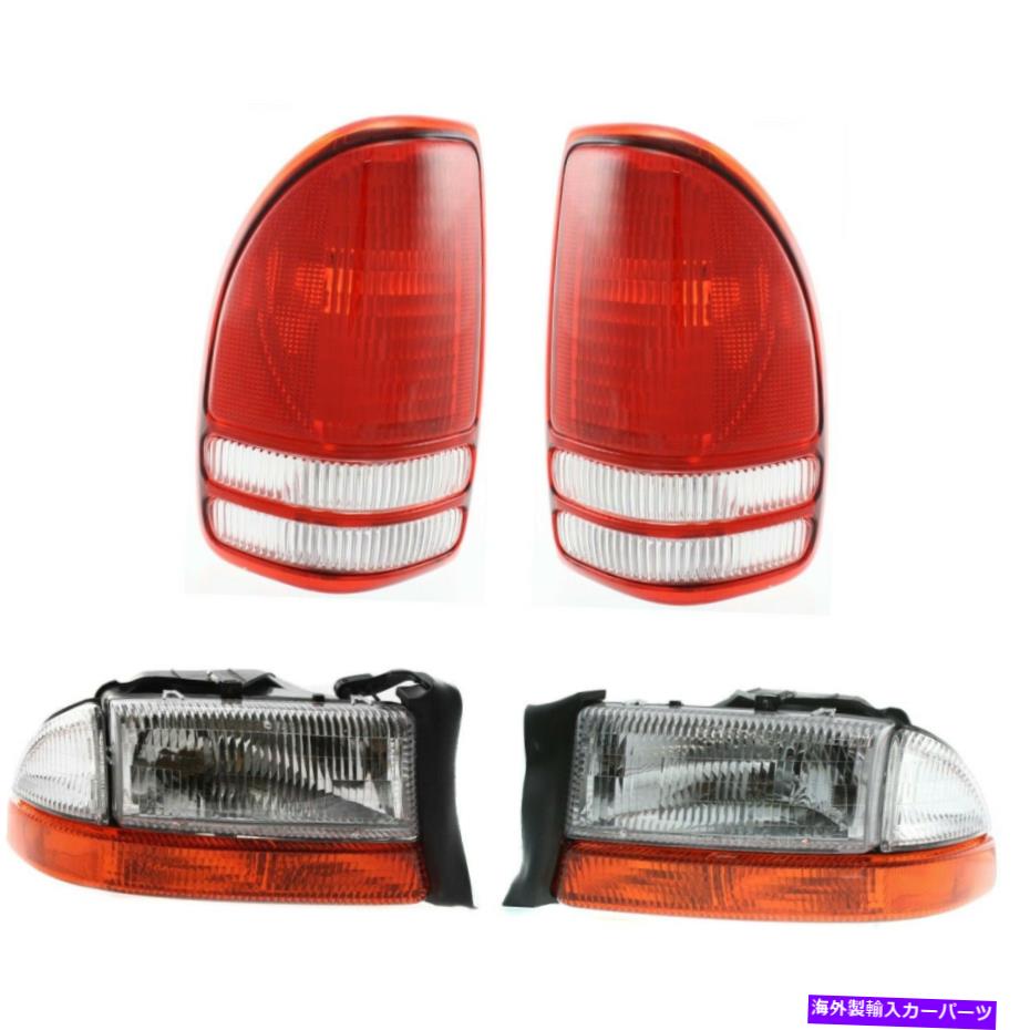 USヘッドライト Dodge Dakota 1997-2004のための新しい自動ライトキットのドライバー＆旅客サイドLH RH New Auto Light Kit Driver & Passenger Side LH RH for Dodge Dakota 1997-2004【並行輸入品】