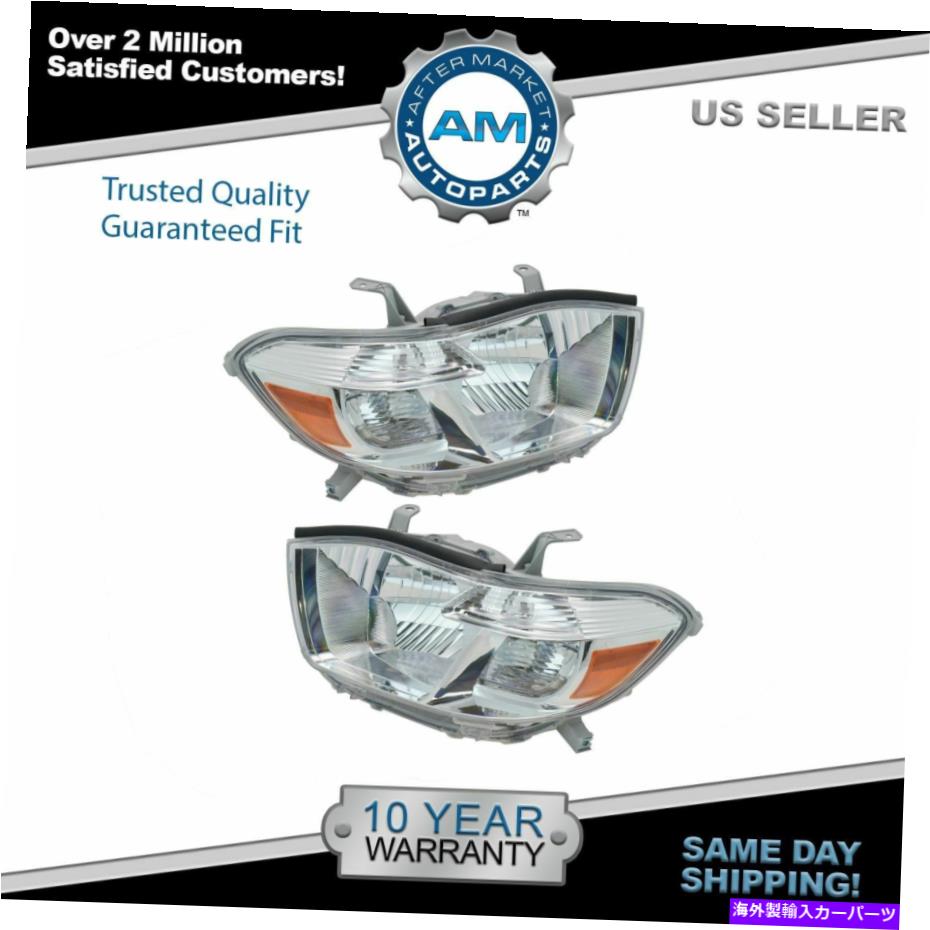 USヘッドライト Toyota Highlander 2008-2010のヘッドライトヘッドランプペア Headlight Headlamp Pair for Toyota Highlander 2008-2010【並行輸入品】