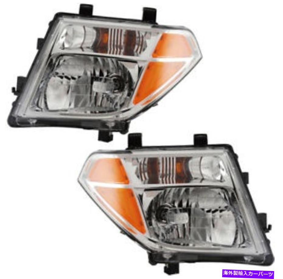 USヘッドライト フロントヘッドライトペアセット05-07日産パスファインダー/フロンティア左右 Front Headlights Pair Set for 05-07 Nissan Pathfinder/Frontier Left & Right【並行輸入品】