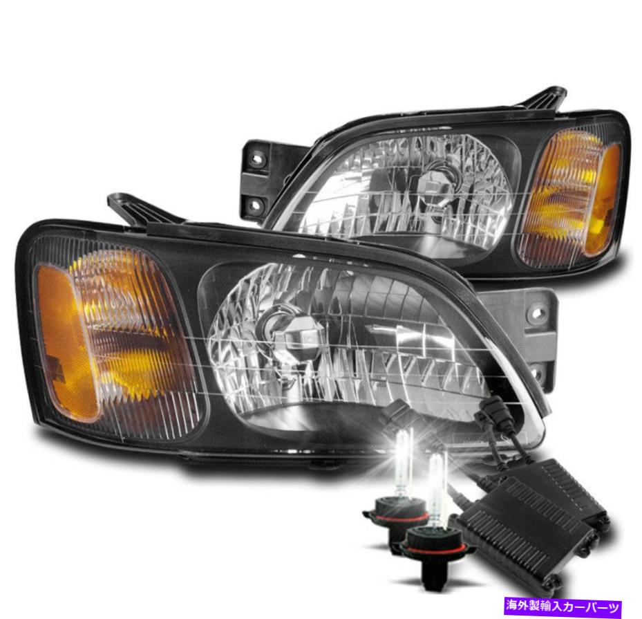 USヘッドライト 2000-2004レガシーL / 2003 + Baja SportのためのクロムヘッドライトランプW / 50W 8K Xenon Hid CHROME HEADLIGHT LAMP W/50W 8K XENON HID FOR 2000-2004 LEGACY L/2003+ BAJA SPORT【並行輸入品】