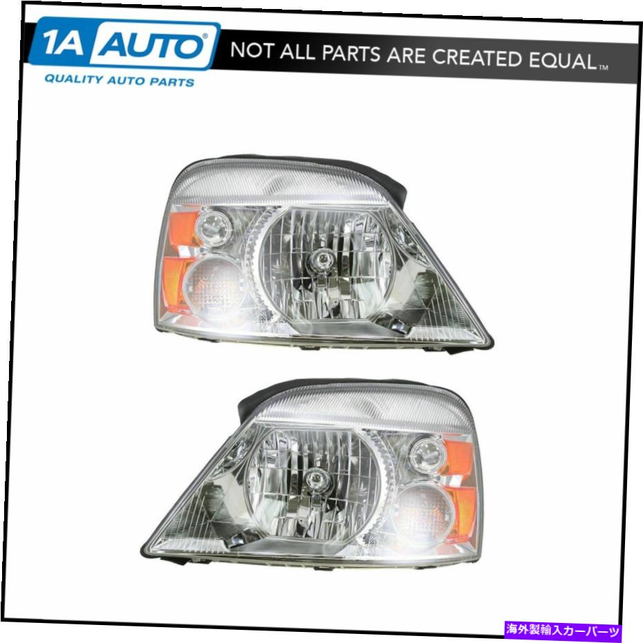 USヘッドライト ヘッドライトヘッドランプ左右ペア04-07フォードFreestar Monterey Headlights Headlamps Left & Right Pair Set NEW for 04-07 Ford Freestar Monterey【並行輸入品】