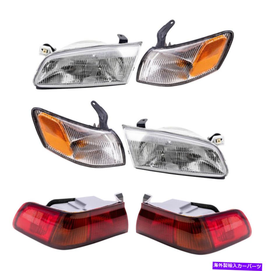 USヘッドライト ヘッドライトの6つの部分セット、パーク信号ライト＆テールライトFIT 1997-1999カムリ 6 Piece Set of Headlights, Park Signal Lights & Tail Lights fit 1997-1999 Camry【並行輸入品】