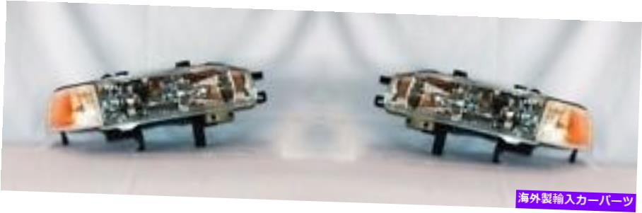 USヘッドライト 1992年から1993年のホンダアコードの左右のリプレースヘッドライトペア Right and Left Side Replacement Headlight PAIR For 1992-1993 Honda Accord【並行輸入品】