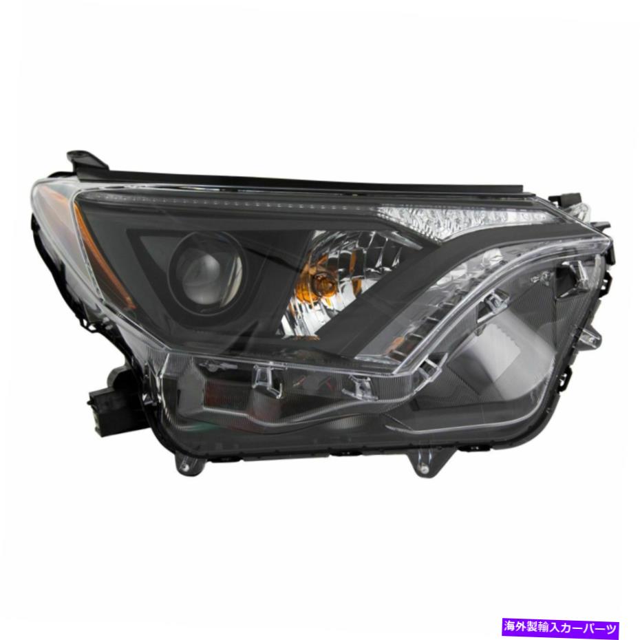 USヘッドライト Toyota Rav4 USのためのブラックベゼルランプのハロゲンヘッドライトランプW /ブラックベゼルRH助手席側 Halogen Headlight Lamp w/ Black Bezel RH Passenger Side for Toyota Rav4 US Built【並行輸入品】
