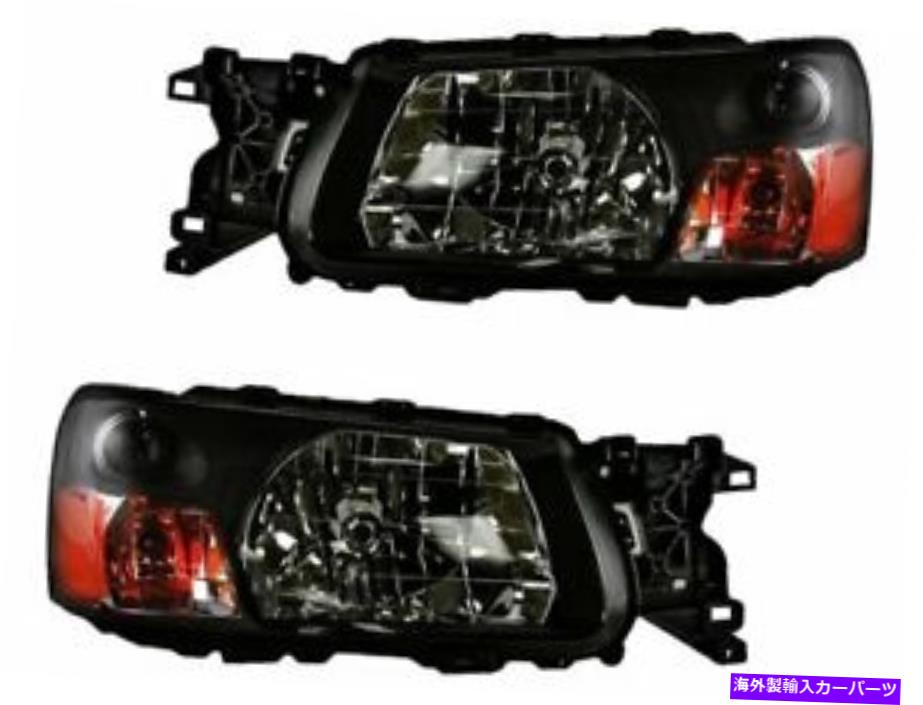 USヘッドライト DIYソリューションヘッドライトアセンブリセットはSubaru Forester 2003-2004 91DZPTにフィット DIY Solutions Headlight Assembly Set fits Subaru Forester 2003-2004 91DZPT【並行輸入品】