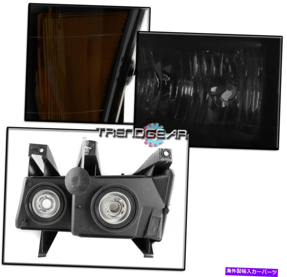 USヘッドライト 2004-2012シボレーコロラドブラック/スモークヘッドライトランプ+青色LED DRL信号+ HID FOR 2004-2012 CHEVY COLORADO BLACK/SMOKE HEADLIGHT LAMP +BLUE LED DRL SIGNAL+HID【並行輸入品】