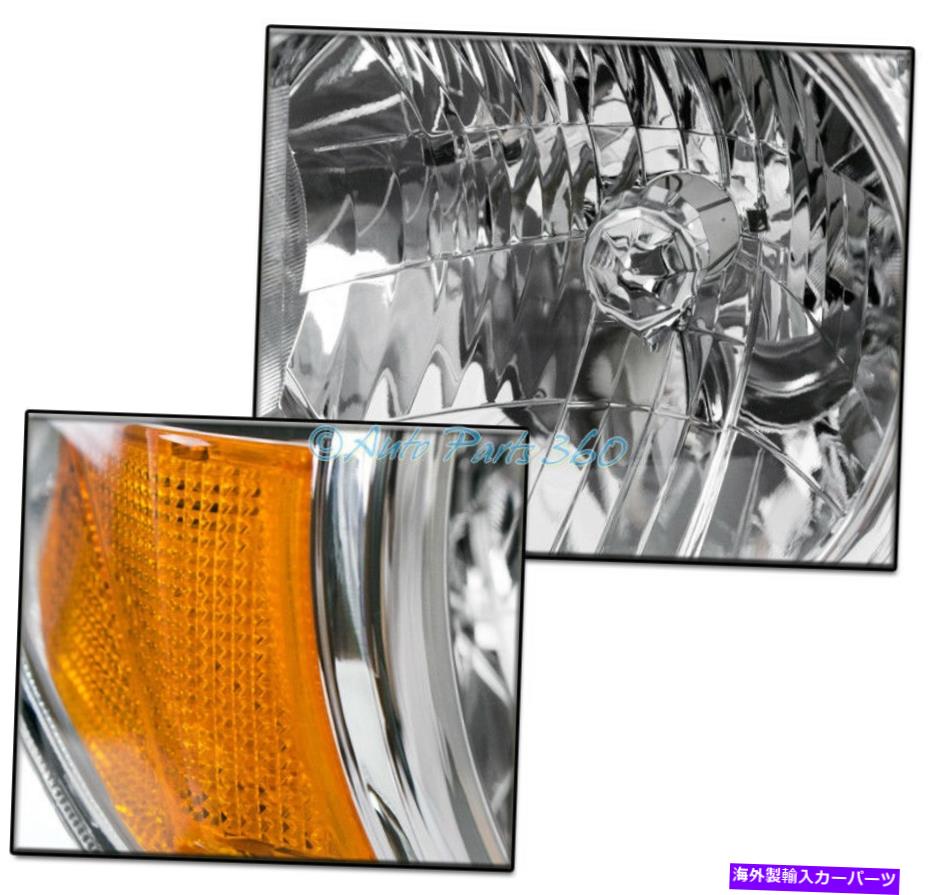 USヘッドライト 05-11トヨタタコマクリスタルクローム/アンバーヘッドライト+ DRL LED信号+ Xenon HID FOR 05-11 TOYOTA TACOMA CRYSTAL CHROME/AMBER HEADLIGHT +DRL LED SIGNAL+XENON HID【並行輸入品】
