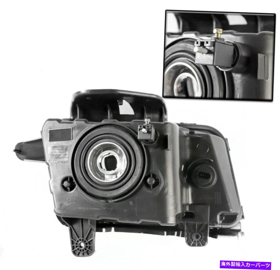 USヘッドライト 2010-2013シボレーカマロブラックハロゲンヘッドライトヘッドランプ+バンパーLED DRLキット FOR 2010-2013 CHEVY CAMARO BLACK HALOGEN HEADLIGHT HEADLAMP +BUMPER LED DRL KIT【並行輸入品】